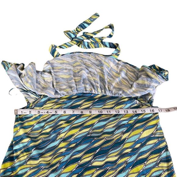 Michael Kors Bright Limeade Off Shoulder Tie Around Neck Size Small - Picture 11 of 15